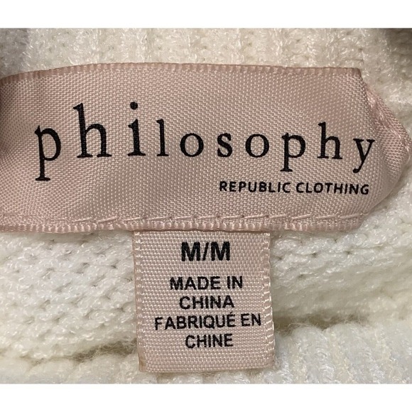 Women’s Cable Birch Knit Fisherman Sweater Pullover Oarsman Preppy Sz M Soft - Picture 6 of 8